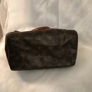 Louis Vuitton 25 brown speedy canvas